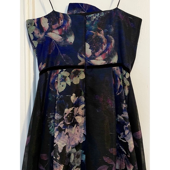 PARKER BLACK Printed Strapless High-Low Fit-And-Flare Dress - EUC - Picture 7 of 12